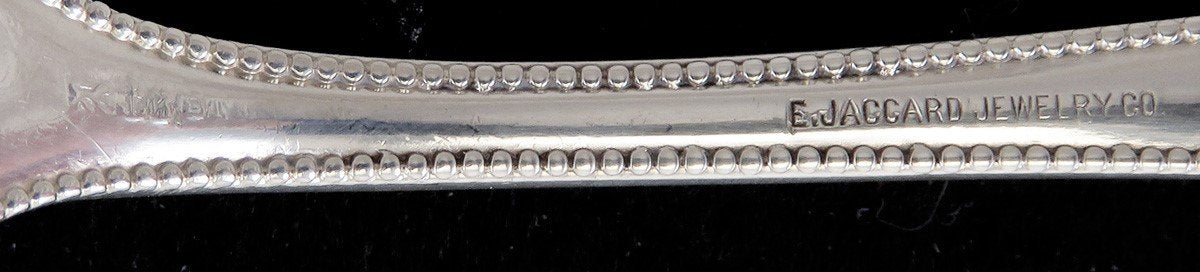 Antique Sterling Silver Gorham Lancaster Rose 1897 Large Serving Fork 9 1/8"