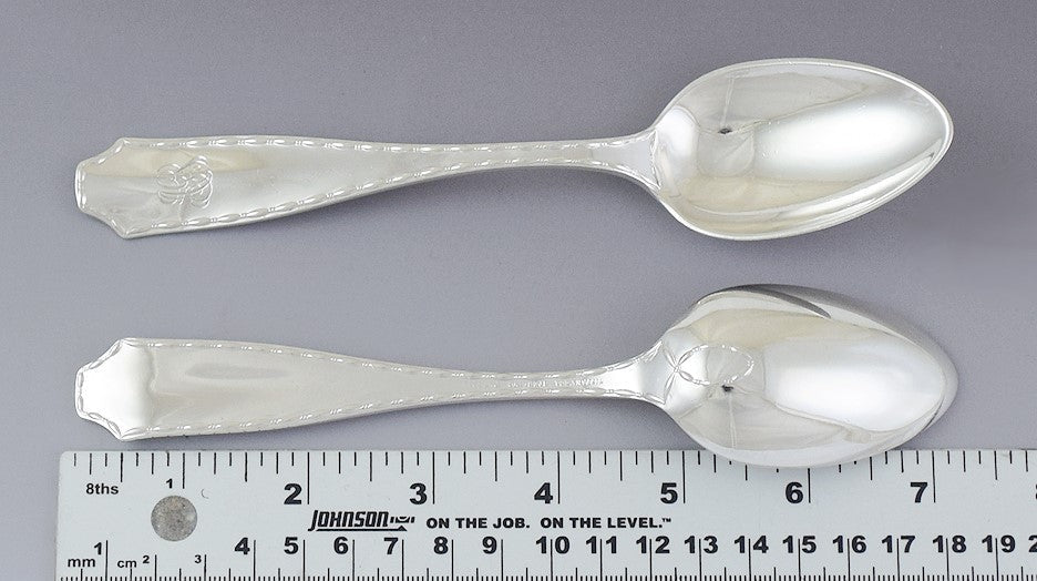 Great set 12 Tiffany & Co Sterling Silver Marquise 1902 Place Spoons