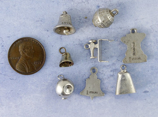 Vintage Sterling Charms Sewing Machine Bell System