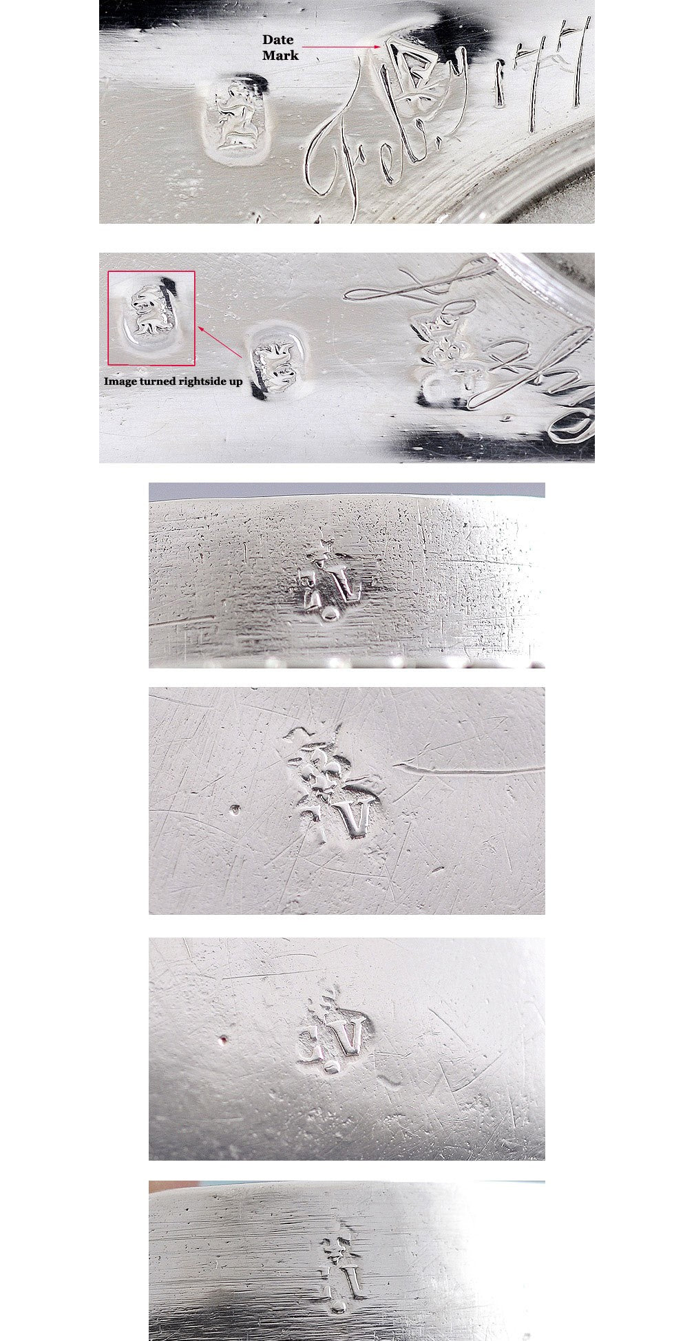 Must See! 1705 English Britannia 958 Silver Desk Set Inkwell Sander Bell Louis