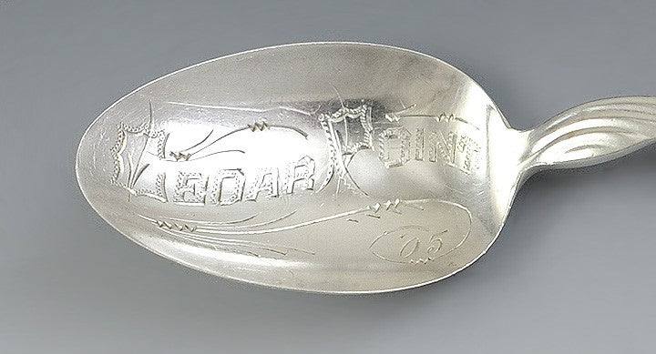 Nice Set 12 Sterling Silver Teaspoons by Whiting Lily of the Valley Pattern