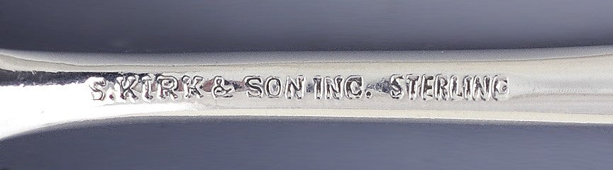 1924-1932 Set 12 Kirk Repousse Pat Sterling Silver Citrus/Grapefruit Spoons