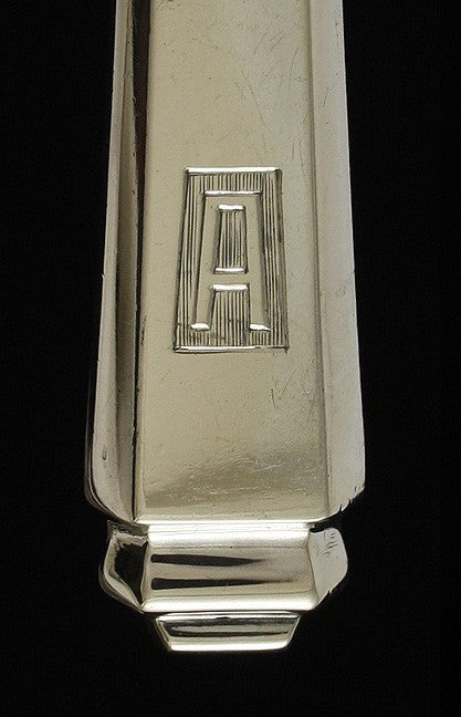 12 German Silver Art Deco Dinner Knives Wilkens & Sohne