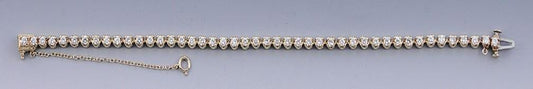Wonderful Quality 14k Yellow Gold & ~2.7ct Diamond Tennis Bracelet