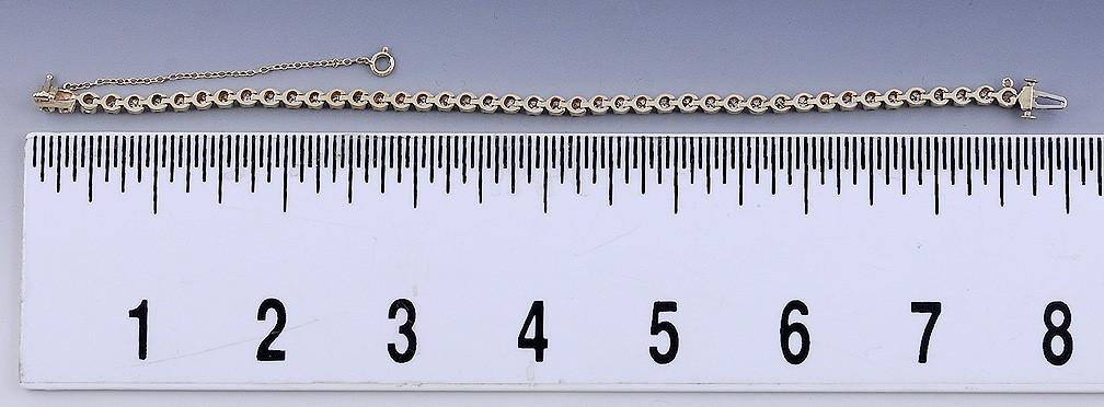 Wonderful Quality 14k Yellow Gold & ~2.7ct Diamond Tennis Bracelet