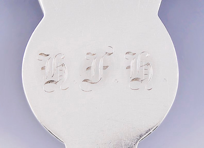 Fine Gorham Medallion 1864 Sterling Silver Casserole Serving Scoop Spoon 9"