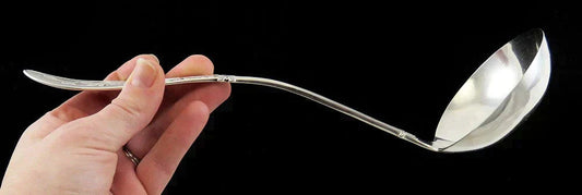 Antique Silver Plate Whiting New Honeysuckle 1874 Punch/Soup Ladle 11"