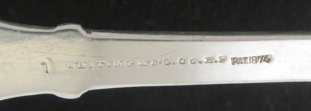 Antique Silver Plate Whiting New Honeysuckle 1874 Punch/Soup Ladle 11"