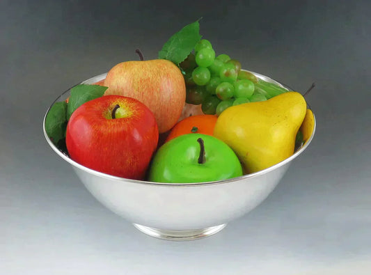 Antique c1920 Arthur Stone Sterling Silver American Colonial Style Bowl 9.5"