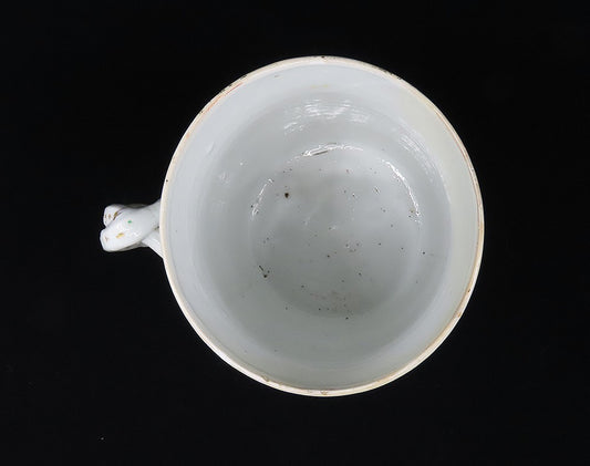 Lovely 1830s-1860s Chinese Export Porcelain Bird Butterfly Large Cup Mug Tankard