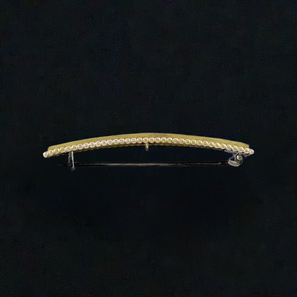 Pretty 1870s Victorian 14k Multi Color Gold Bird and Flowers Pin