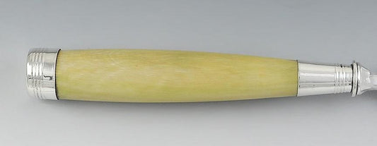 Antique 1795 Georgian English Sterling Silver Pierced Fish Slice Knife Server