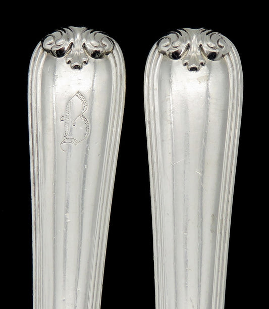 Handsome Sterling Silver Fruit Knives Set 7 Durgin New Standish Stainless Blades