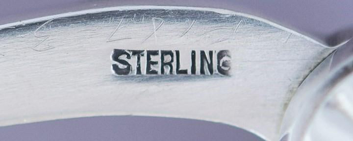 c1930 Pair Georg Jensen Sterling Silver Blossom Sugar Nips / Tongs