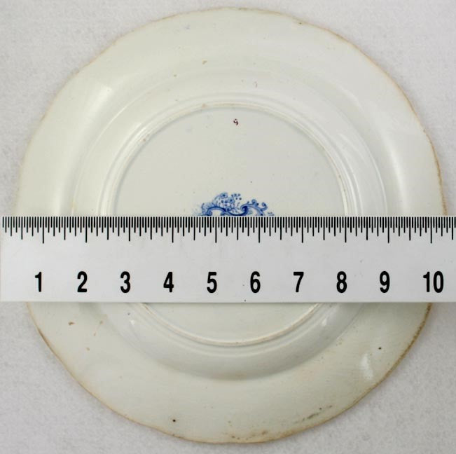 4 19th Century Antique Jacksons English Florentine Villas Dinner Plates