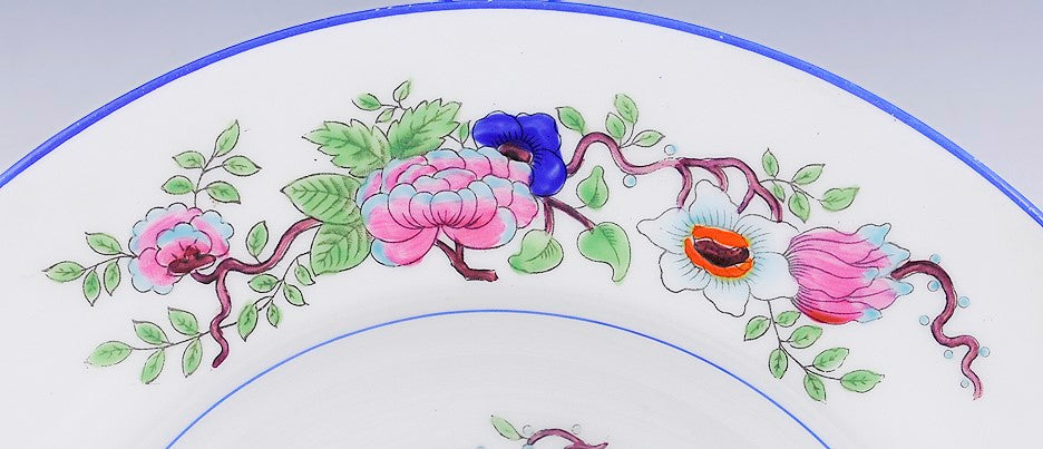 Set of 12 Fine Coalport for Tiffany Co Corea Pattern Plates 8 3/4"