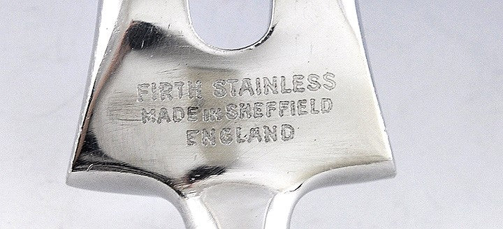 Large Georgian English Sterling Silver Carving Fork Knife Set