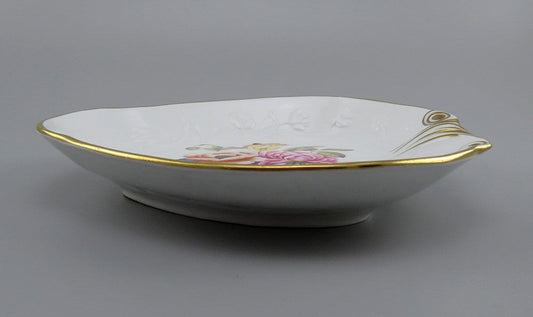 Antique c1810 English Porcleain Gilded Flower Bowl Flight Barr
