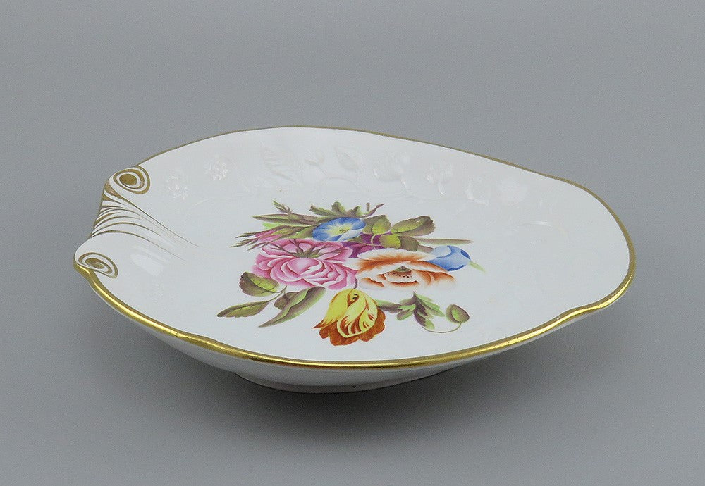 Antique c1810 English Porcleain Gilded Flower Bowl Flight Barr