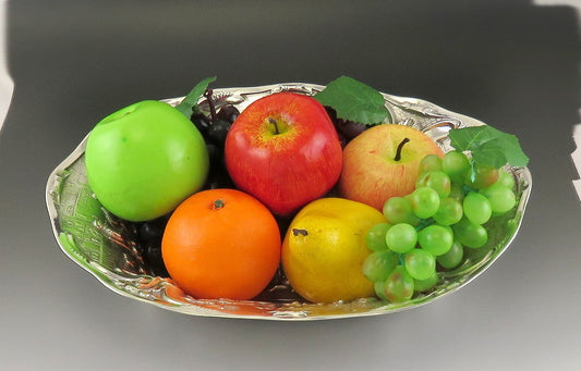 Antique 1917 Dutch Silver Colonial Style Hand Chased Centerpiece Cabinet Bowl