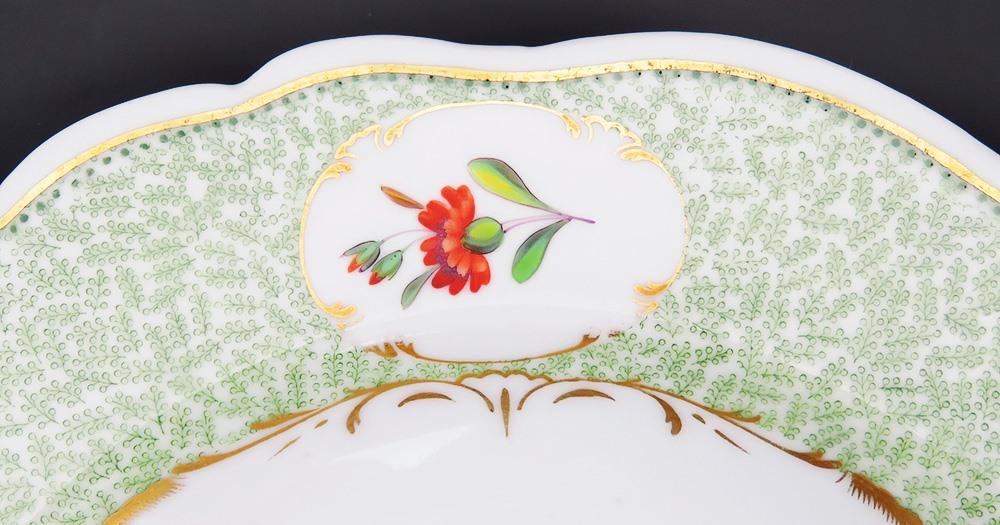 10 Antique 19th Century Chamberlain's Worcester Porcelain Soup/Cereal Bowls