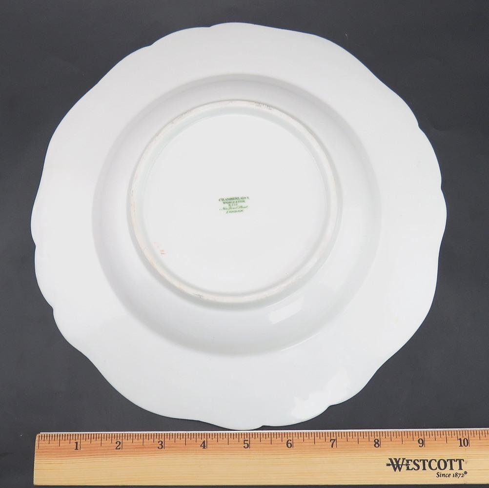 10 Antique 19th Century Chamberlain's Worcester Porcelain Soup/Cereal Bowls