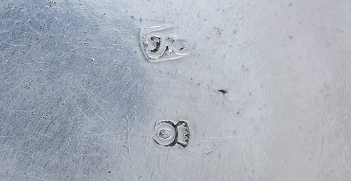 Antique Sterling Silver Brandy Liquor Label Bottle Ticket c1800