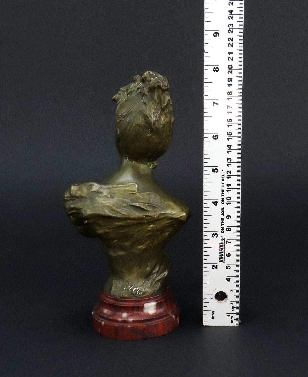 Henri Vidal French Bronze Bust of Young Woman Salon Paris 1st Prize 1892