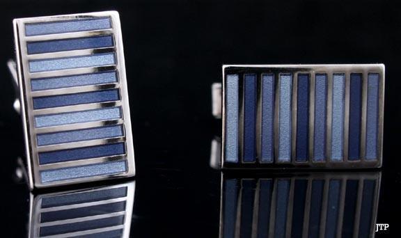 Quality Cufflinks Enameled Sterling Silver Dolan & Bullock