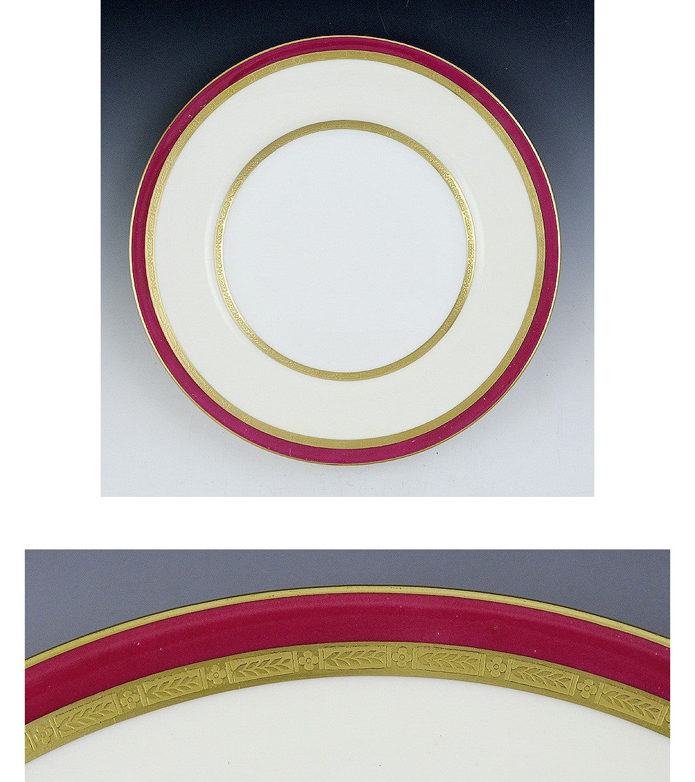 12 Beautiful Royal Doulton Gilt China Plates c1910-20s