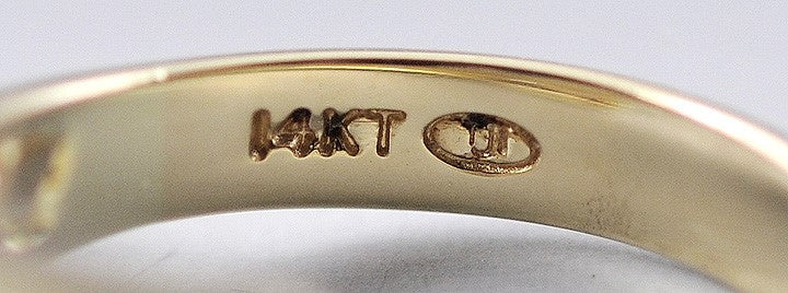 High Quality 14K Yellow Gold & .50CT Diamond Bypass Style Ring Size 6