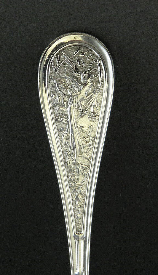 4 Antique c1890 Sterling Silver John Wednt Citrus Grapefruit Spoons