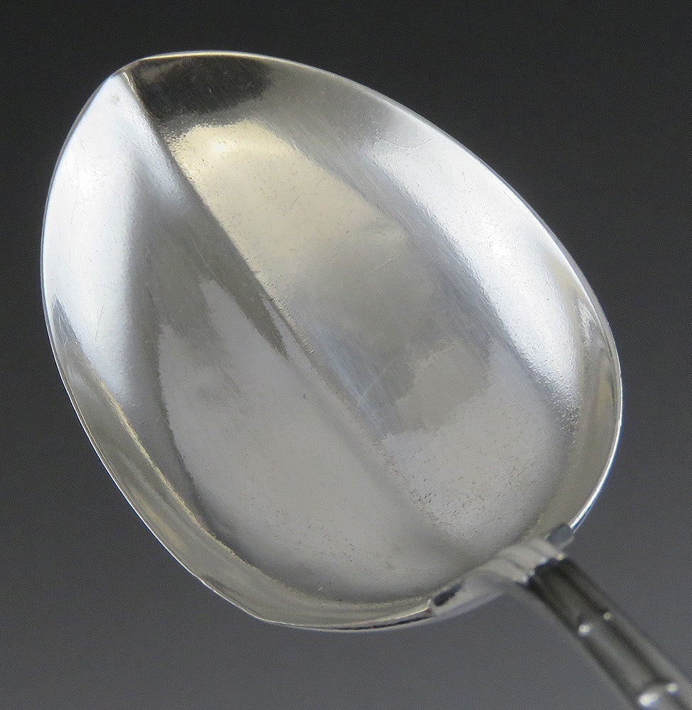 4 Antique c1890 Sterling Silver John Wednt Citrus Grapefruit Spoons