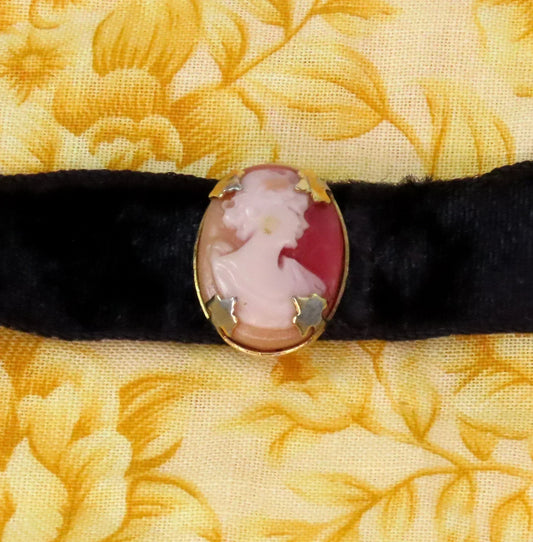 4 Pc Cameo Locket Pendant Pin/Brooch and Necklace