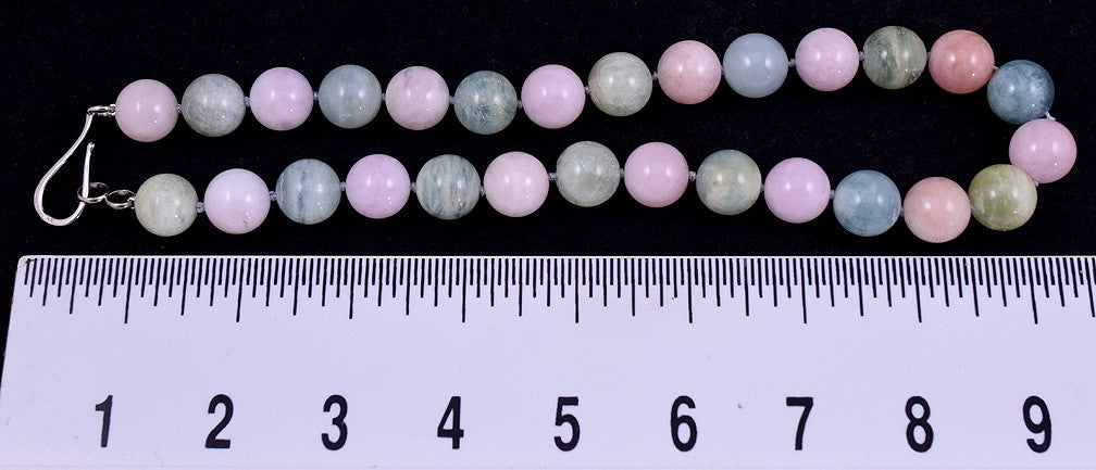 Collar Style Modern Necklace w/ Rose Quartz and Green Aventurine Silver Clasp