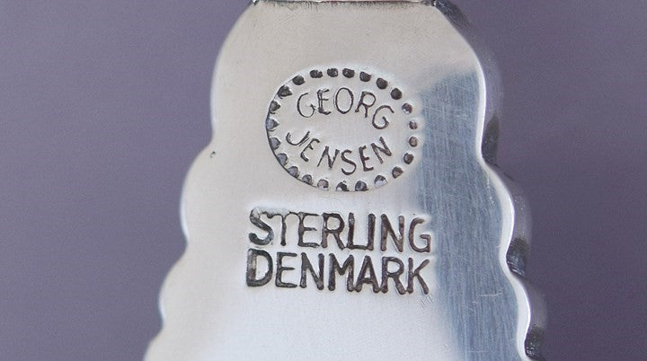 Vintage Georg Jensen Sterling Silver Acanthus 2 Tine Meat Serving Fork