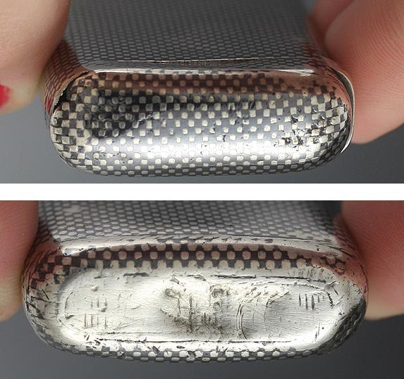 Gustav Klingert Russian Silver Niello Enamel Match Safe Vesta Case