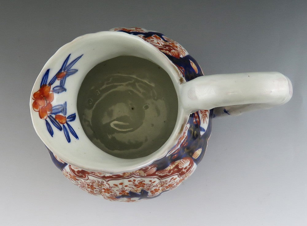Antique c1870 Japanese Imari Pottery Fine China Milk Pitcher/Jug/Creamer 6 1/2"