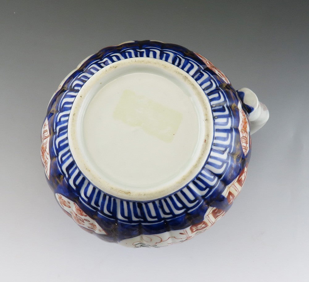 Antique c1870 Japanese Imari Pottery Fine China Milk Pitcher/Jug/Creamer 6 1/2"