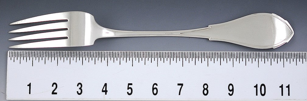 Rare Antique Wood Hughes Celestial Sterling Silver Huge Serving Fork