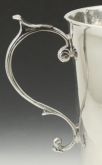 Antique 1694 English Sterling Silver Timbrell 2 Handle Trophy Cup Mug