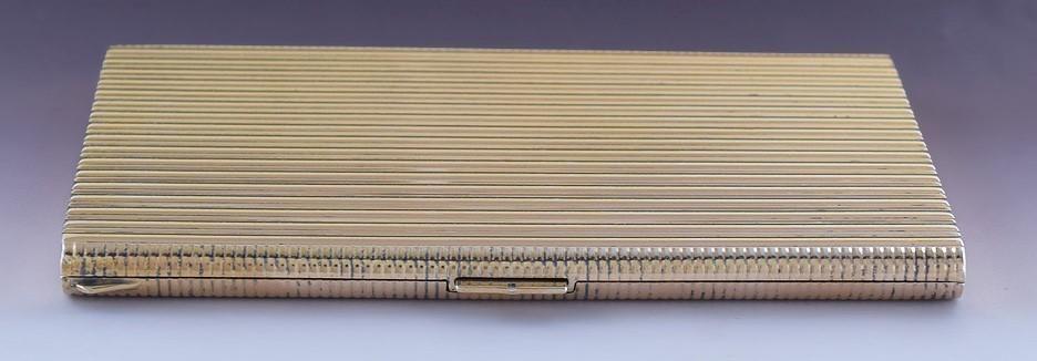 Stylish MCM Sterling Silver Gold Vermeil Cigarette Case