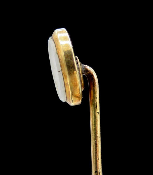 Neat c1860s American 14k Gold California Gold Quartz Stickpin Stick Pin