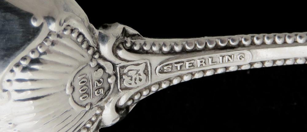 Fine Set 6 Towle Sterling Silver Old Colonial Demitasse Coffee Spoons