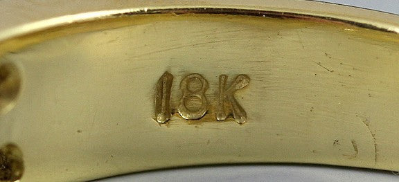 18K Yellow Gold and Princess Cut ~1.8ct Diamond Band Ring