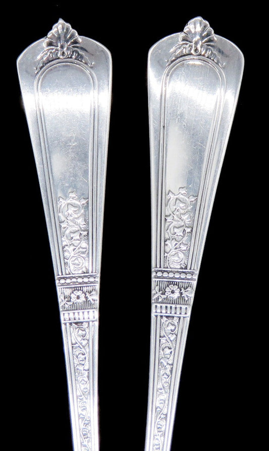 11 Antique Sterling Silver Gorham Domestic 1881 Dessert Forks NO MONO 6"