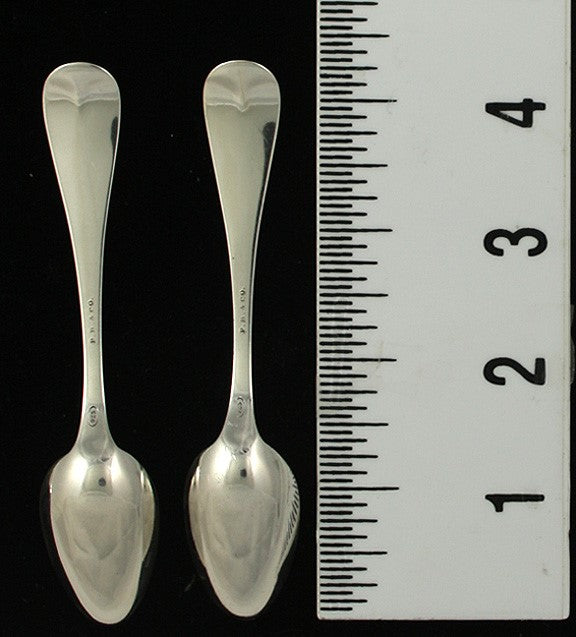6 Antique c1870 Classic American Sterling Demitasse Spoons