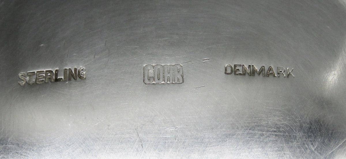 Vintage Cohr Danish Sterling Silver Arts & Crafts Tea Creamer Sugar Bowl NO MONO