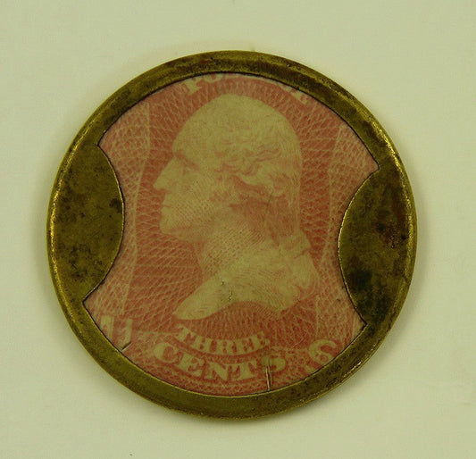 3 Cent Gold Civil War Stamp Ayers Cathartic Pills Full Mica Long Arrows