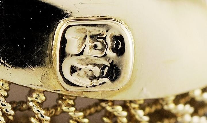 Lovely Pair Italian 18k Gold & Angelskin Coral Cabochon Dome Clipback Earrings